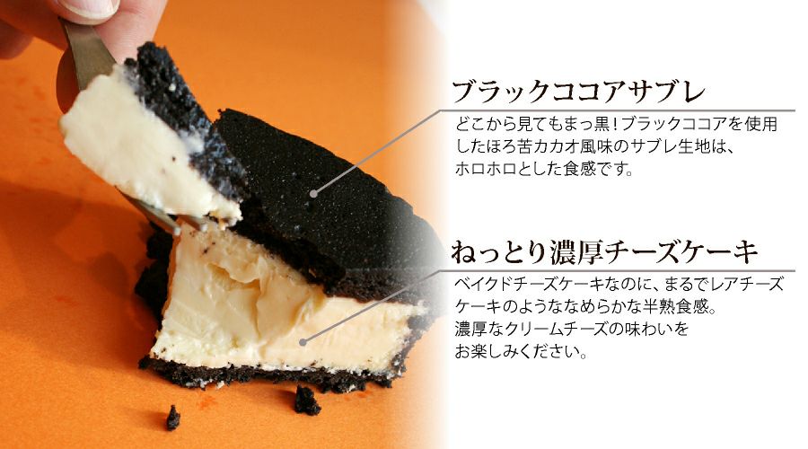 まっ黒チーズケーキ Mサイズ フランス菓子工房 ラ ファミーユ 通販 お取り寄せサイト